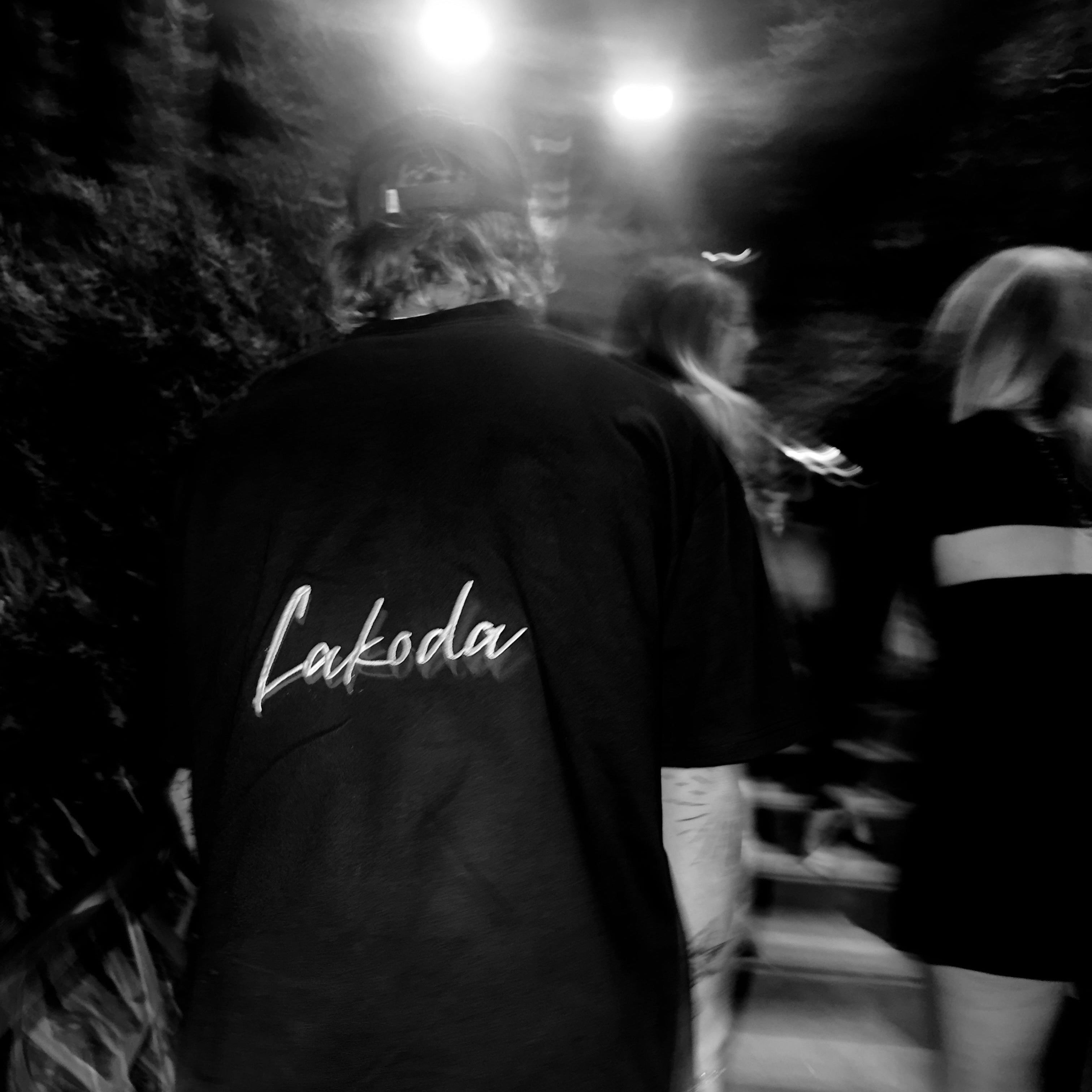 LAKODA Oversized Black Tee