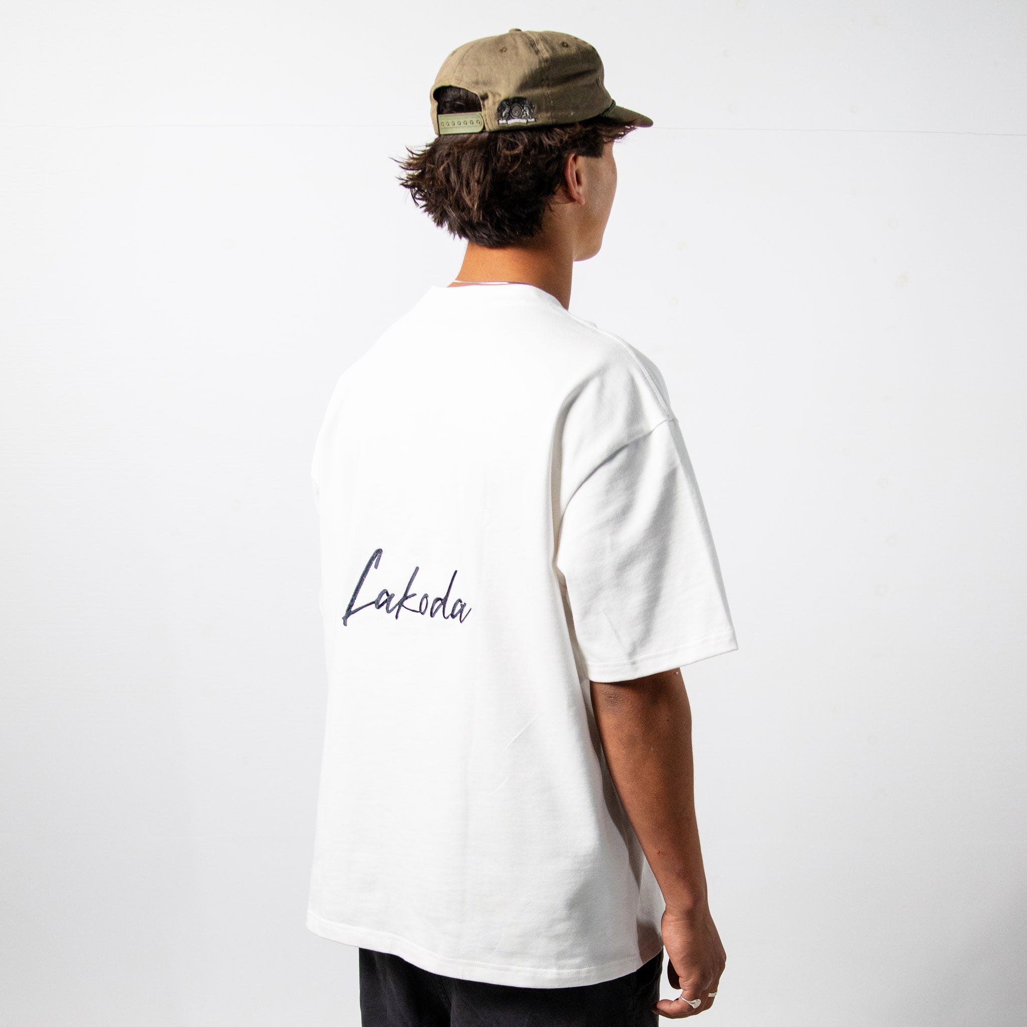 LAKODA Oversized White Tee