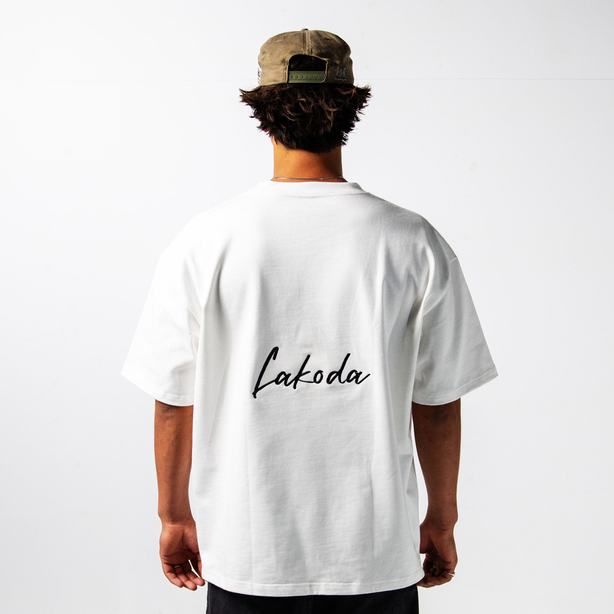 LAKODA Oversized White Tee